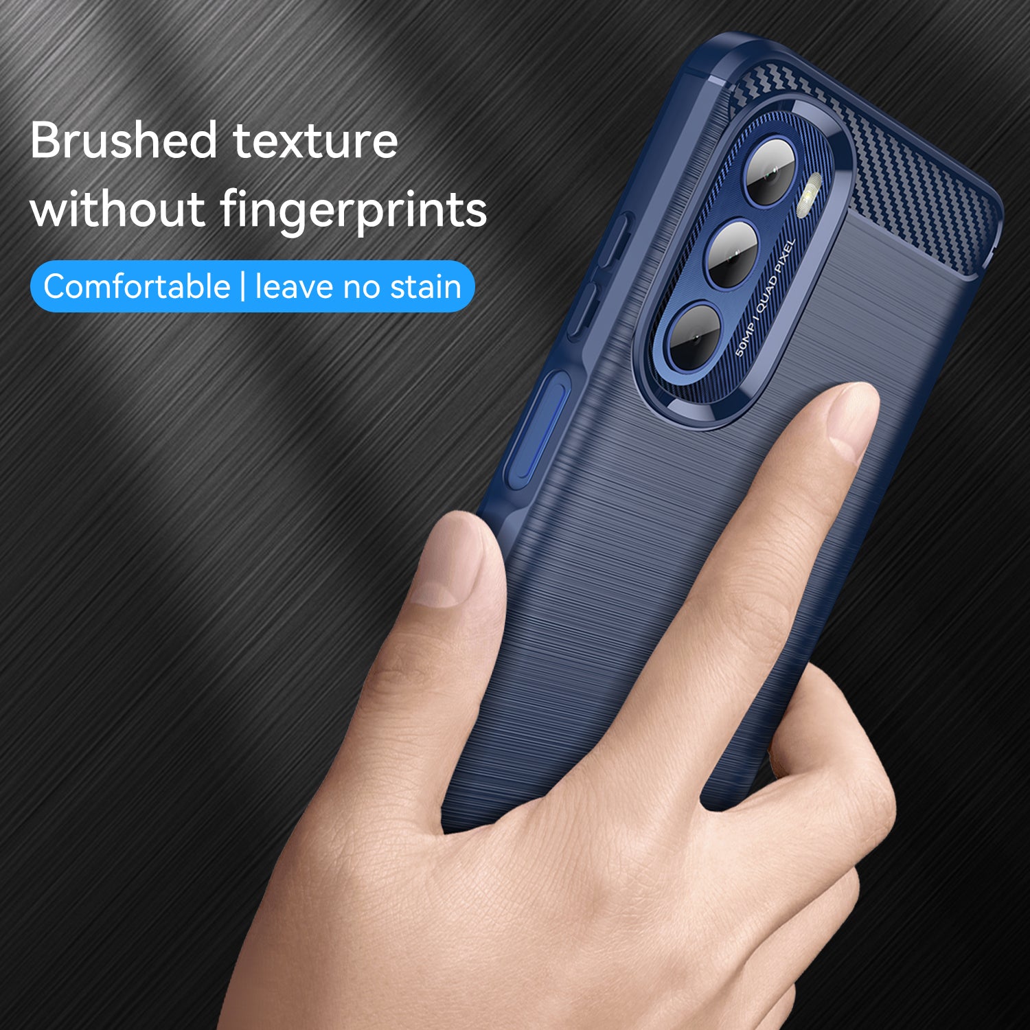For Motorola Moto G Stylus 5G (2022) Brushed Carbon Fiber Texture Phone Shell Drop Protection Mobile Phone Case Cover For Motorola Moto G Stylus 5G (2022) Brushed Carbon Fiber Texture Phone Shell Drop Protection Mobile Phone Case Cover